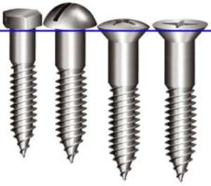 Виды шурупов и саморезов, которые используются при производстве ПВХ окон