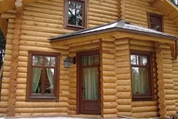 ПВХ-окна в деревянном доме