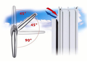 Поворотно-откидной механизм открывания створок в ПВХ-окнах